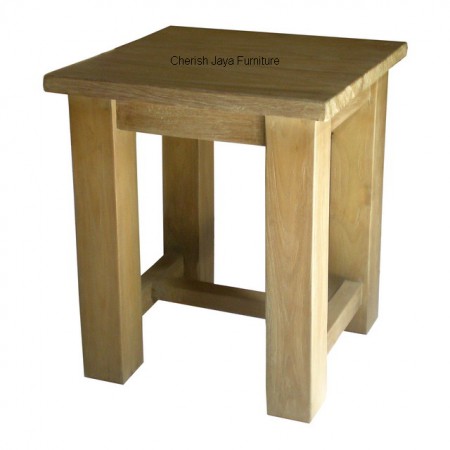 Code: SJST 002 Name: Simplicity Stool Size: H=60 x W=40 x D=40 cm Wood: Solid Teakwood